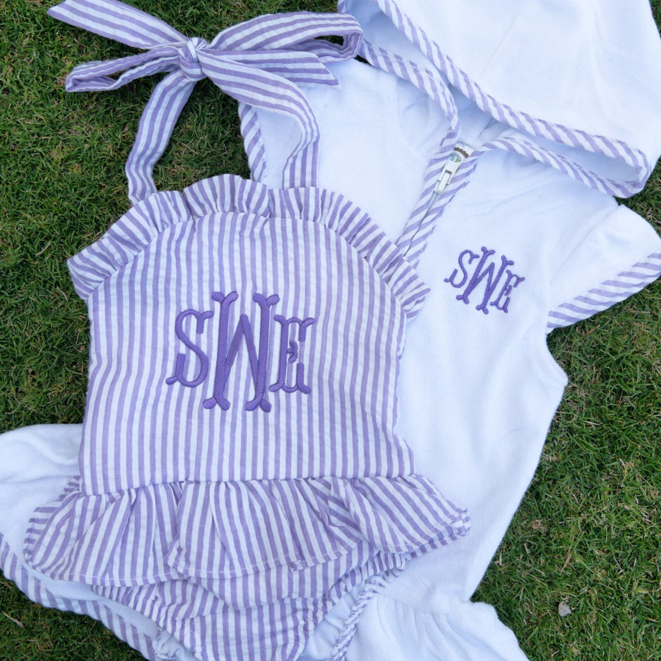 Terrycloth Swim Coverup - Purple