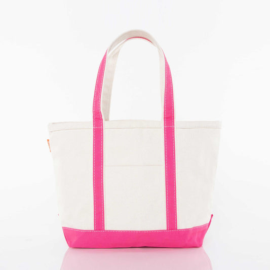 Medium Boat Tote: Hot Pink