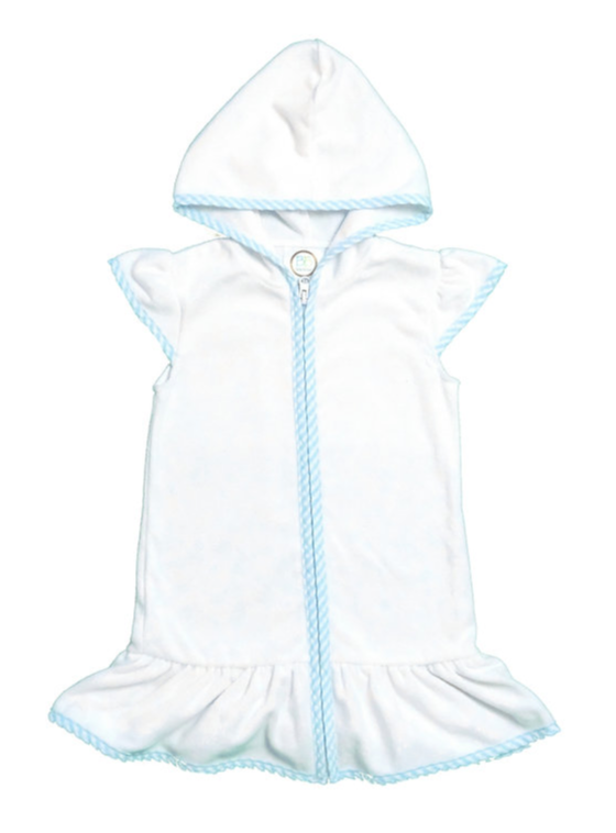 Terrycloth Swim Coverup - Aqua